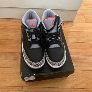 Boys Jordan’s retro 3’s preschool size 3.   Brand new